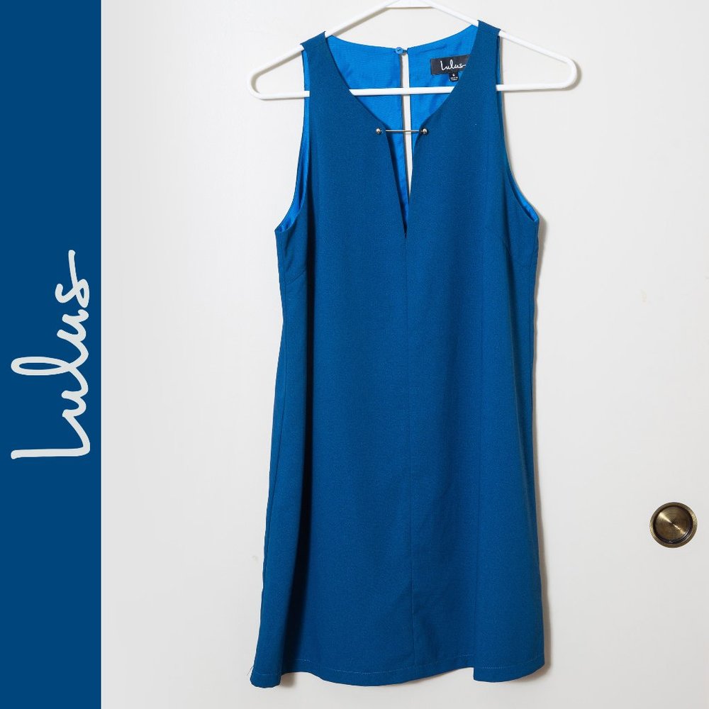 Lulu’s - Sleeveless Mini Dress - Blue